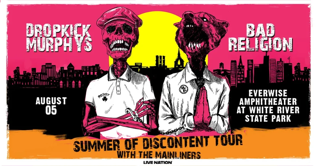 Dropkick Murphys & Bad Religion at Everwise Amphitheater at White River State Park